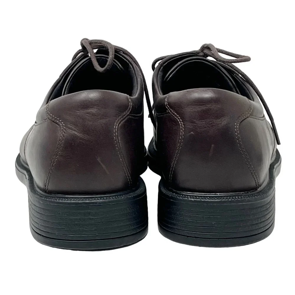 Rockport Mens Margin Brown‎ Lace Up Leather Oxford  Sz 11 Academia Preppy Career